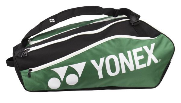 Tennis Bag Yonex Racket Bag Club Line 12 Pack - black/green