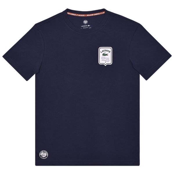  Lacoste Sport Roland Garros Edition Badge T-shirt - navy blue