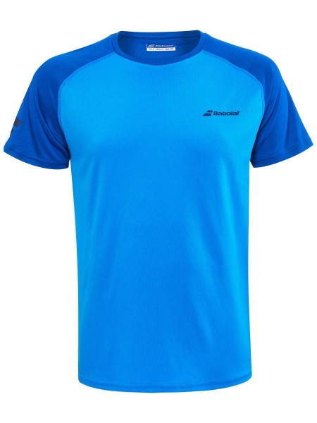 Herren Tennis-T-Shirt Babolat Play Crew Neck Tee Men - blue aster