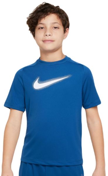 Jungen T-Shirt  Nike Kids Dri-Fit Multi+ Top - court blue/white