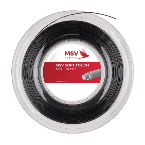 Tennis-Saiten MSV Soft Touch (200 m) - black