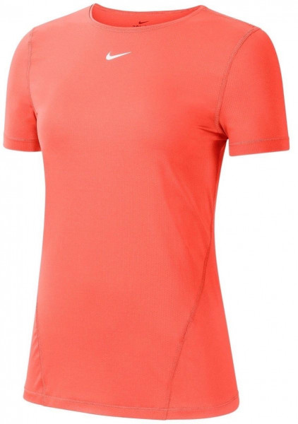  Nike Pro Top SS All Over Mesh W - bright mango/white
