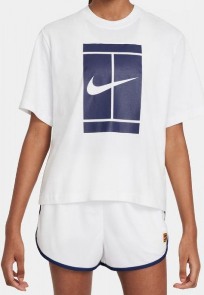 nike tennis shirt white