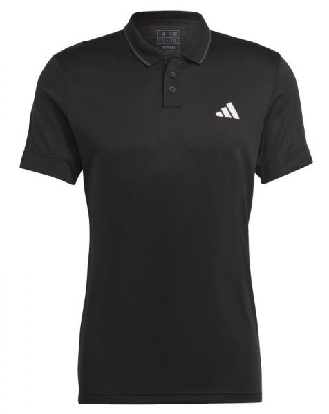 Herren Tennispoloshirt Adidas Tennis Freelift Polo Shirt - black