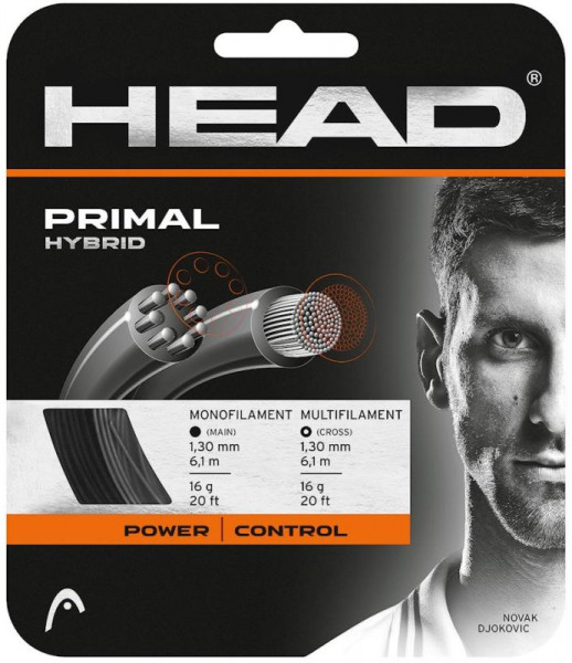 Tennis String Primal 1,30 Antracyt (12 m) (Recommended)