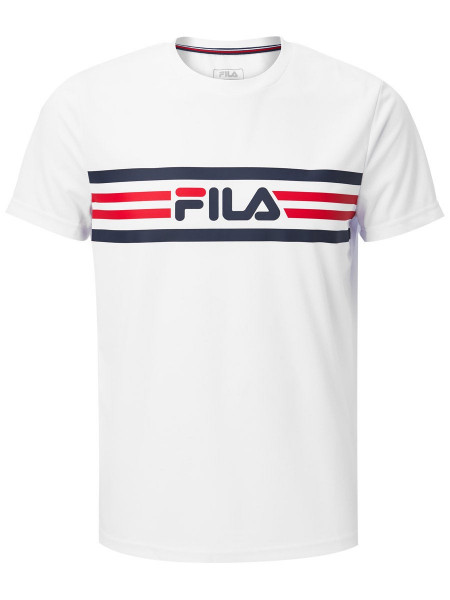 Herren Tennis-T-Shirt Fila T-Shirt Niclas M - white