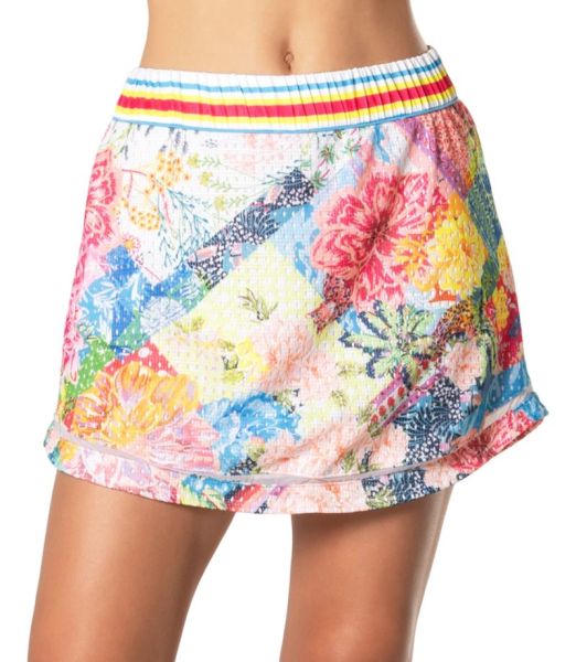 Ženska teniska suknja Lucky in Love Novelty Print High Waist Flower On Skirt - Višebojni