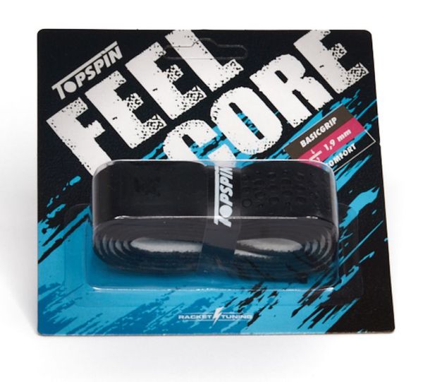 Tennis Basisgriffbänder Topspin Feelcore Basic Grip 1P - black