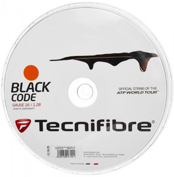 Tenisový výplet Tecnifibre Black Code (200 m) - fire