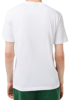 Ανδρικά Μπλουζάκι Lacoste Cotton Jersey Signature Print T-Shirt - white Ανδρικά Μπλουζάκι Lacoste Cotton Jersey Signature Print T-Shirt - white
