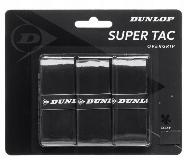 Grips de tennis Dunlop Super Tac 3P - black