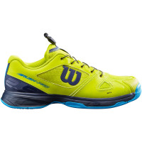 Teniso batai jaunimui Wilson Rush Pro Junior QL - lime pop/navy blazer/barr reef Teniso batai jaunimui Wilson Rush Pro Junior QL - lime pop/navy blazer/barr reef