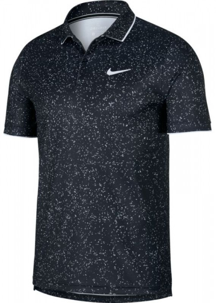  Nike Court Dry Polo AOP - black/white/white
