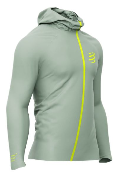 Teniso striukė vyrams Compressport Hurricane Waterproof 10/10 - Mėtų