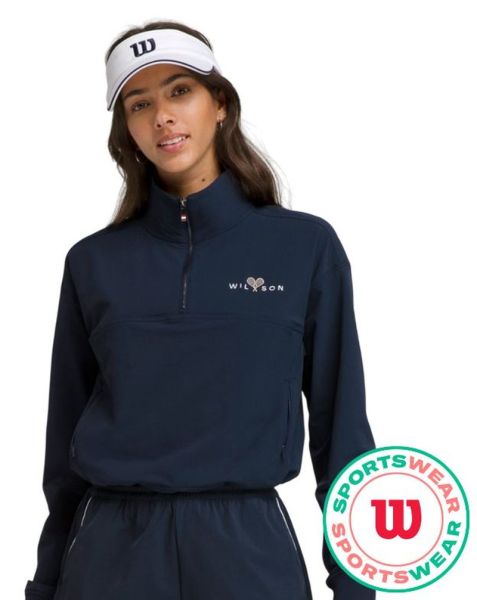 Women's jumper Wilson Core Davenport Half Zip - Blue