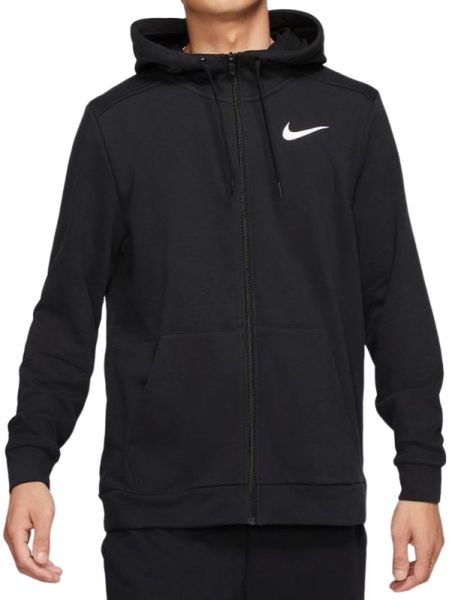 Muška sportski pulover Nike Dri-Fit Hoodie Full Zip M - black/white