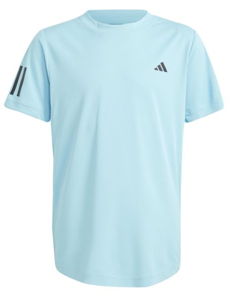  Adidas B Club 3 Stripes T-Shirt - light aqua