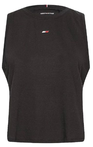 Marškinėliai moterims Tommy Hilfiger Performance Mesh Racer Tank - black