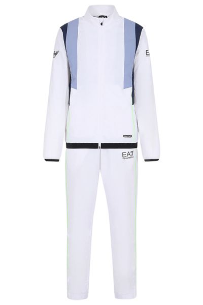 Férfi tenisz melegítő EA7 Man Woven Tracksuit - white