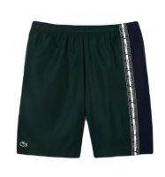 Shorts de tenis para hombre Lacoste Recycled Fiber Shorts - green/navy blue/white