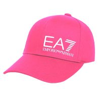 Casquette de tennis EA7 Man Woven Baseball Hat - pink yarrow/white
