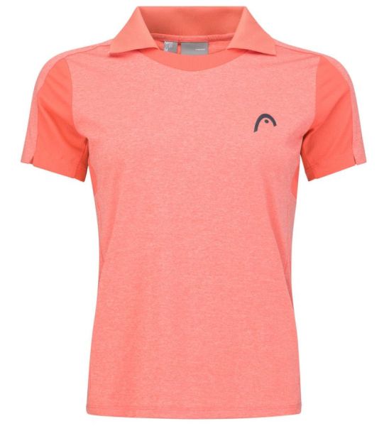 Polo pour femmes Head Padel Tech Polo Shirt - coral