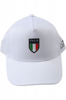 Kapa za tenis EA7 Man Woven Baseball Hat - bianco/bianco Kapa za tenis EA7 Man Woven Baseball Hat - bianco/bianco