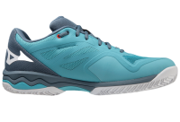 Vīriešiem tenisa apavi Mizuno Wave Exceed Light CC - maui blue/white/china blue Vīriešiem tenisa apavi Mizuno Wave Exceed Light CC - maui blue/white/china blue