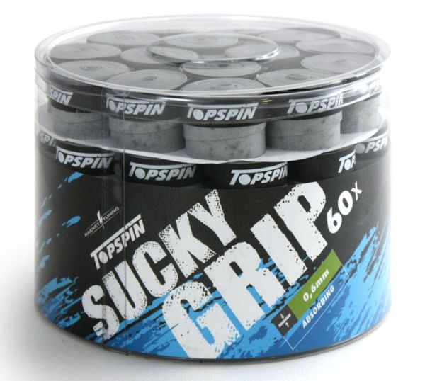 Gripovi Topspin Sucky Grip 60P - Sivi