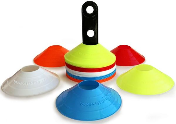 Kužely Yakimasport 30 Cones Set With Holder - multicolor
