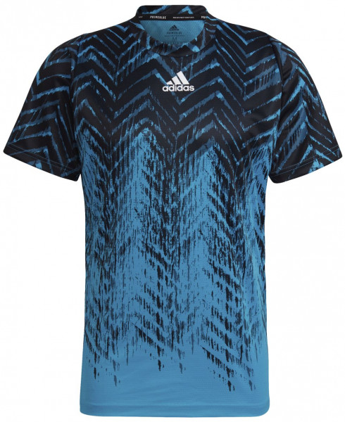  Adidas Tennis Freelift Printed T-Shirt Primeblue M - sonic aqua