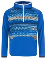 Férfi tenisz pulóver Head Topspin Hoodie - french blue/prin
