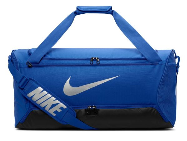 Geantă sport Nike Brasilia 9.5 Training Duffel Bag - game royal/black/metallic silver