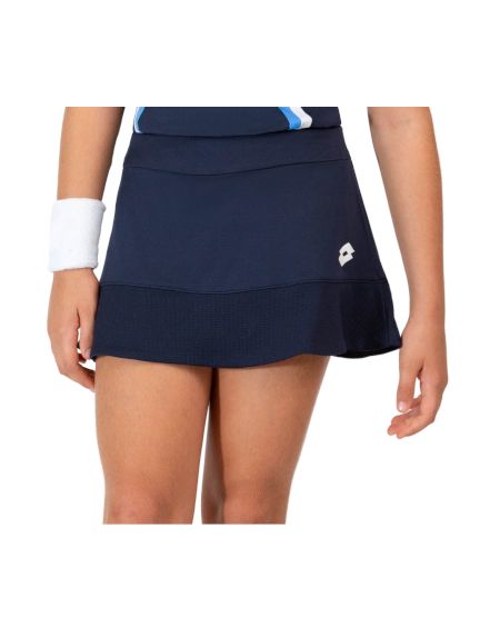 Tenisa svārki meitenēm Lotto Squadra G II Skirt PL - navy blue