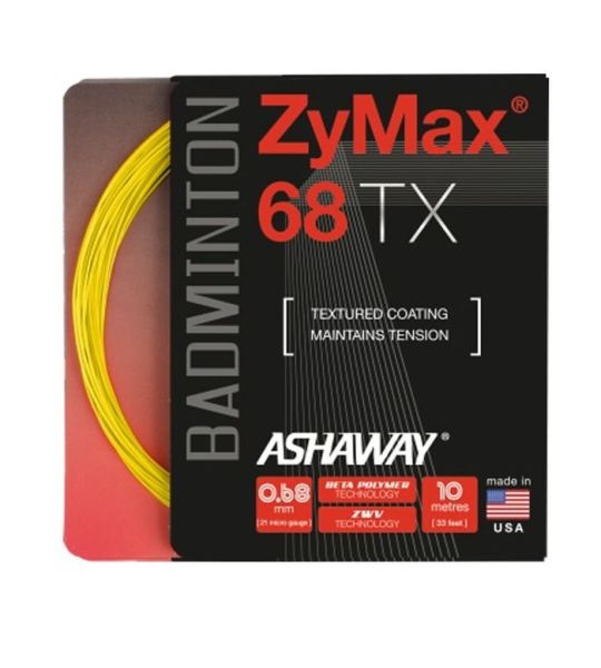 Badmintonový výplet Ashaway ZyMax 68 TX (10 m) - optic yellow