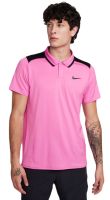 Мъжка тениска с якичка Nike Court Dri-Fit Advantage Polo - playful pink/black/black
