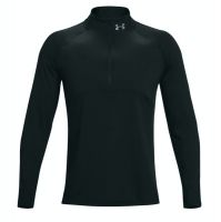 Muška sportski pulover Under Armour Men's UAQualifier Run 2.0 1/2 Zip - black/reflective