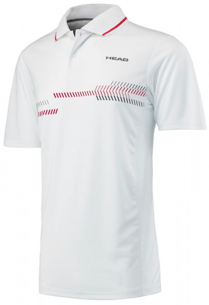  Head Club Technical Polo Shirt M - white/red