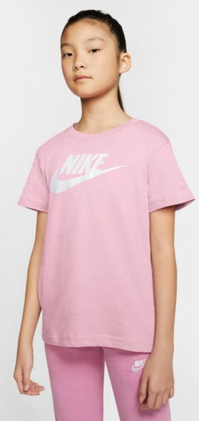 Nike G NSW Tee DPTL Basic Futura - pink foam/white