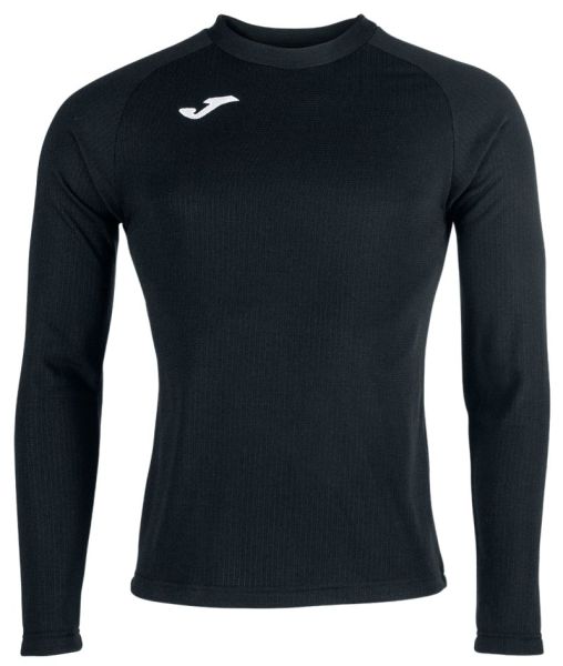 T-shirt da tennis da uomo Joma Brama Fleece Long Sleeve - Nero