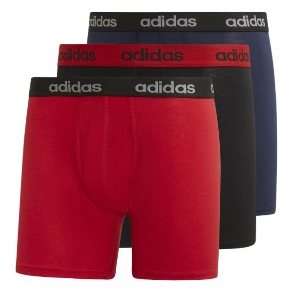 Herren Boxershorts Adidas Brief M - 3P scarlet/black/collegiate navy