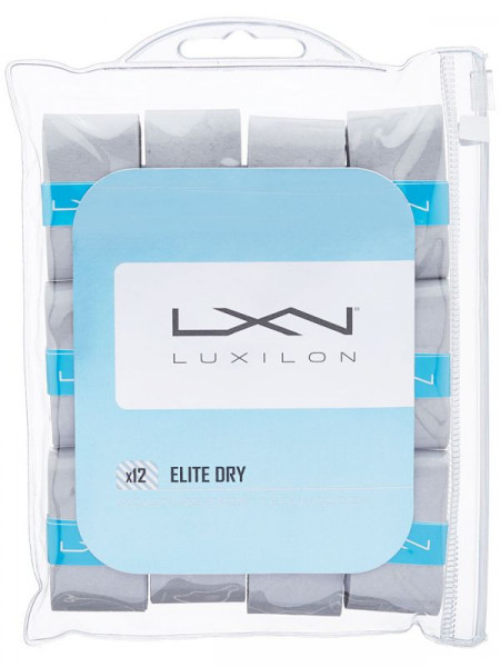  Luxilon Elite Dry Overgrip grey 12P