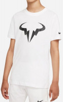 Majica za dječake Nike Court Dri-Fit Tee Rafa B - white/black