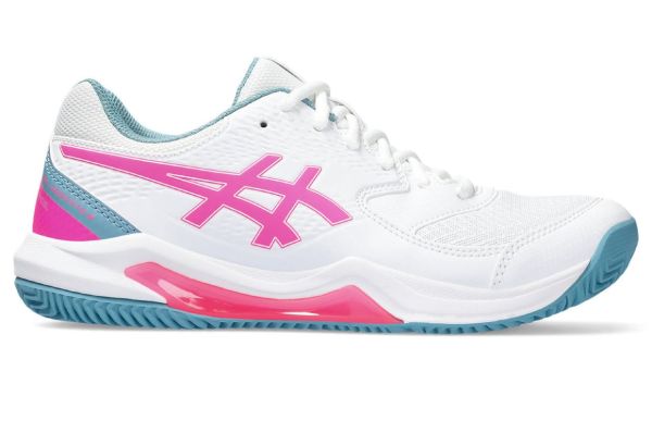 Women's paddle shoes Asics Gel-Dedicate 8 Padel - white/hot pink