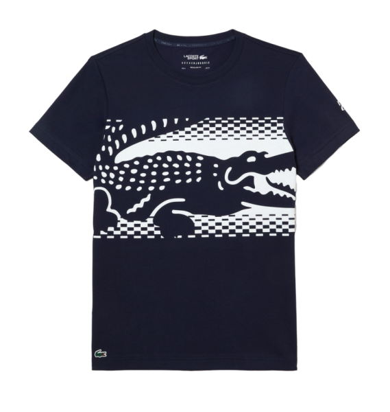 Men's T-shirt Lacoste Tennis x Novak Djokovic T-shirt - navy blue | Tennis  Zone | Tennis Shop