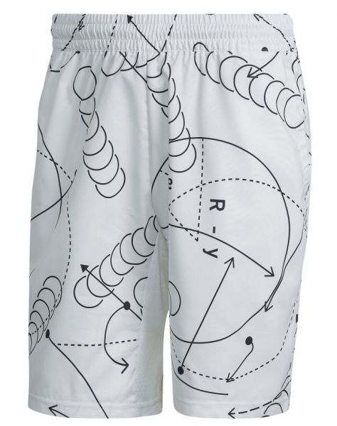  Adidas Club Graphic Tennis Shorts - white