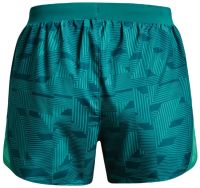 Pantaloni scurți tenis dame Under Armour Women's Under Armour Fly By 2.0 Printed Short - coastal teal/reflecti Pantaloni scurți tenis dame Under Armour Women's Under Armour Fly By 2.0 Printed Short - coastal teal/reflecti