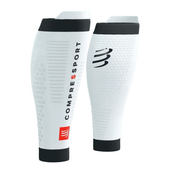 Abbigliamento compressivo Compressport R2 3.0 Calf Sleeves 2P - Bianco