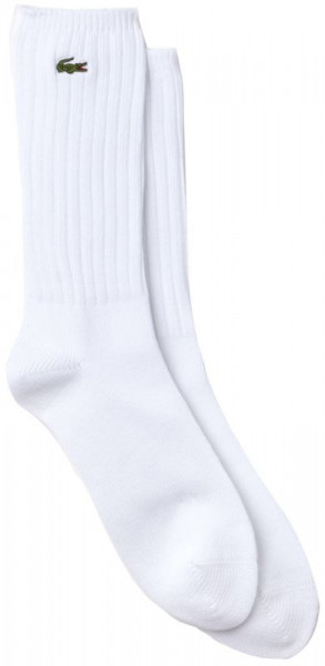  Lacoste Men's SPORT Stretch Cotton Blend High Tennis Socks - 1 para/white