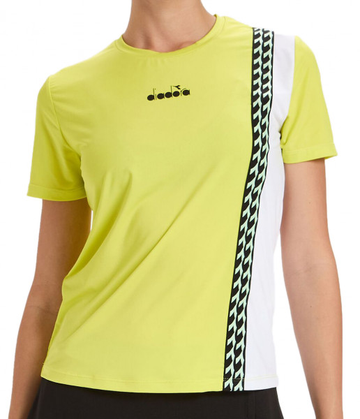 Tenisa T-krekls sievietēm Diadora L. SS T-Shirt Challenge - green spring